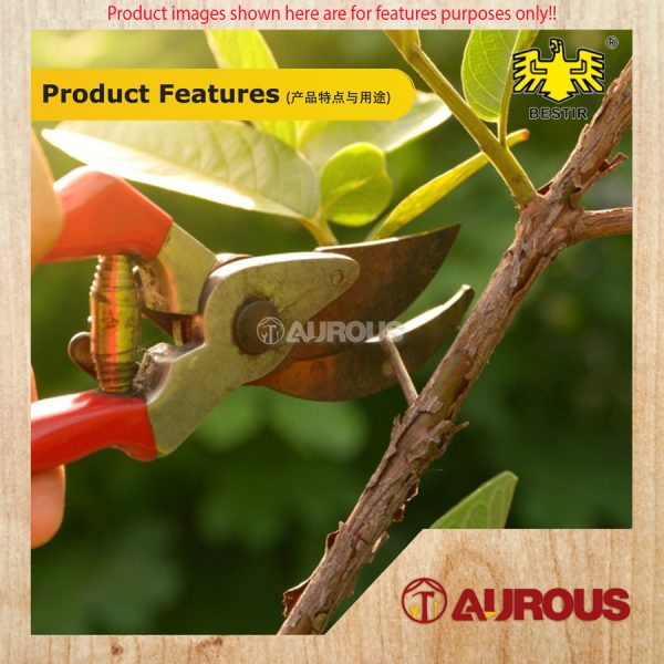 BESTIR GARDEN BEND PRUNING CLIPPERS SHEAR SCISSORS 8''/GUNTING CAWANGAN PEMANGKASAN KEBUN (03305) - Image 6