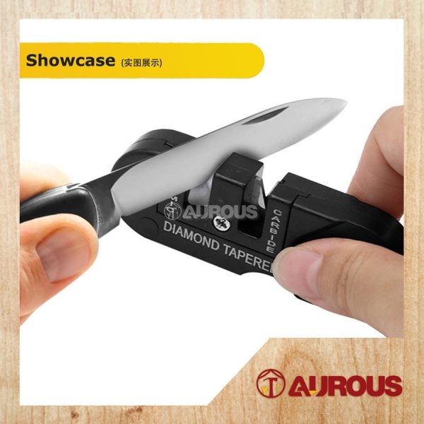 PORTABLE 3 IN 1 MULTIFUNCTION MINI POCKET KEYCHAIN SHARPENER FOLDABLE KNIFE SHARPENING TOOL - Image 5