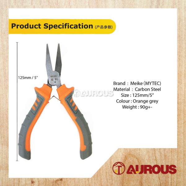 MYTEC MINI DIAGONAL FLAT NOSE PLIER (5''/125MM) - Image 4