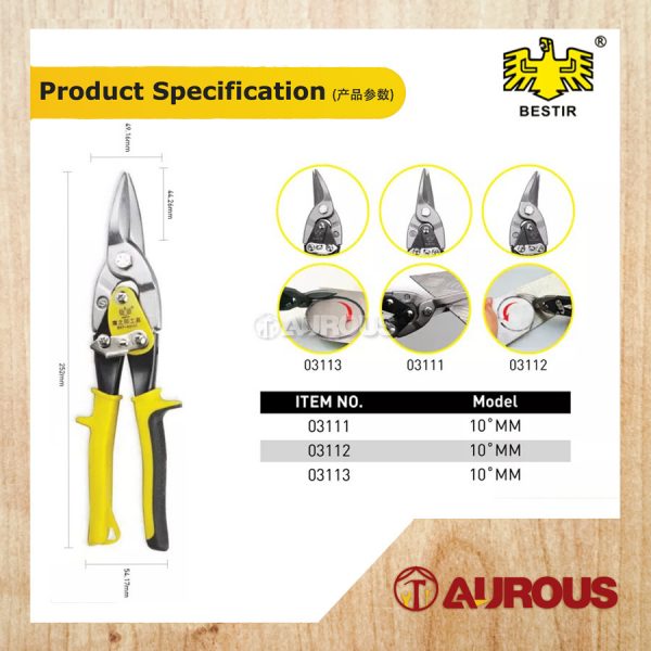 BESTIR AVIATION PLIERS/GUNTING PEMOTONG BESI 10" (03111/03112/03113) - Image 5
