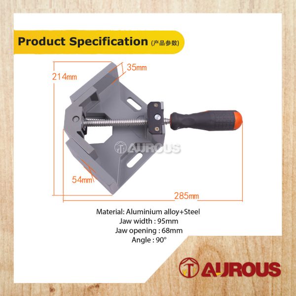 90° RIGHT ANGLE CLAMP WOODWORKING FRAME CLIP RIGHT ANGLE FOLDER TOOL - Image 5