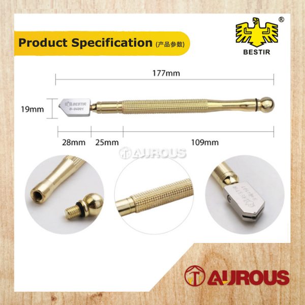 BESTIR 3-19MM GLASS CUTTER/PEMOTONG KACA (04501) - Image 5