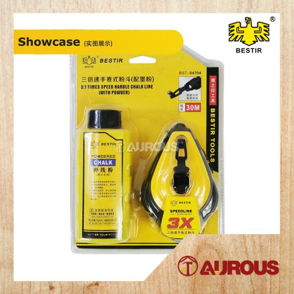 BESTIR 3:1 CHALK LINE WITH POWDER 30 METER/PENANDA SERBUK (04704) - Image 2