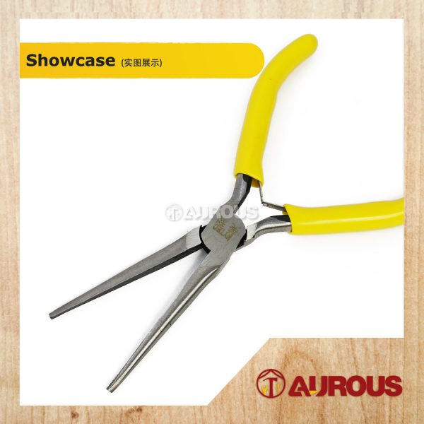 MYTEC MINI DIAGONAL YELLOW HANDLE SIDE CUTTER/FLAT NOSE/NIPPLE PLIER THOOTHED/NEEDED NEEDLE NOSE CUTTING PLIER - Image 5