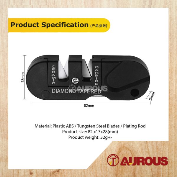 PORTABLE 3 IN 1 MULTIFUNCTION MINI POCKET KEYCHAIN SHARPENER FOLDABLE KNIFE SHARPENING TOOL - Image 6