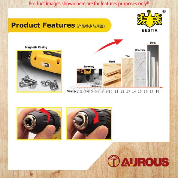 BESTIR CORDLESS IMPACT DRILL DRIVER 12V / MESIN BAR GERUDI BATERI (P0901) - Image 6