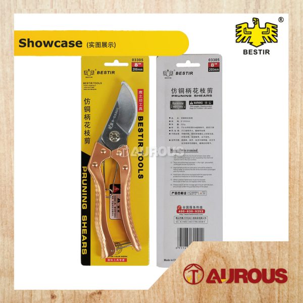 BESTIR GARDEN BEND PRUNING CLIPPERS SHEAR SCISSORS 8''/GUNTING CAWANGAN PEMANGKASAN KEBUN (03305) - Image 4