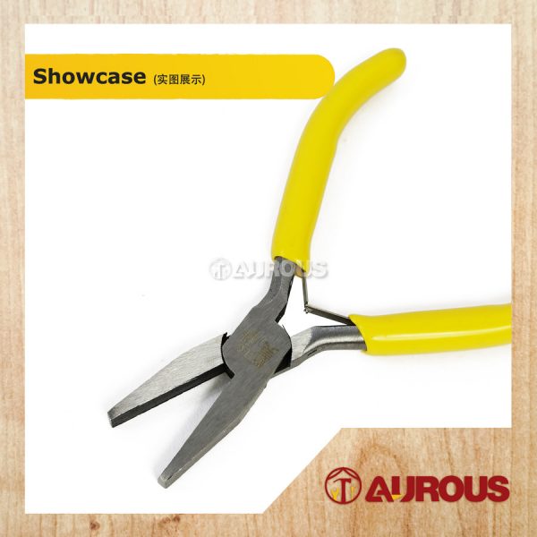 MYTEC MINI DIAGONAL YELLOW HANDLE SIDE CUTTER/FLAT NOSE/NIPPLE PLIER THOOTHED/NEEDED NEEDLE NOSE CUTTING PLIER - Image 3