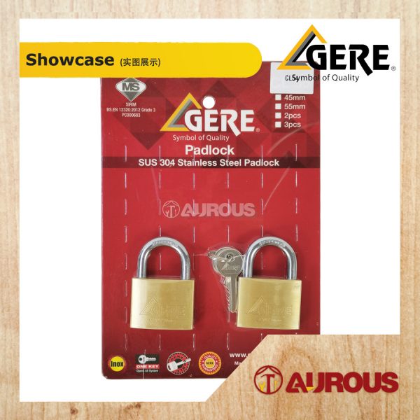 GERE SUS304 SOLID BRASS PADLOCK KEY ALIKE CL54 (40MM/50MM) (2PCS/3PCS/4PCS/5PCS) - Image 8