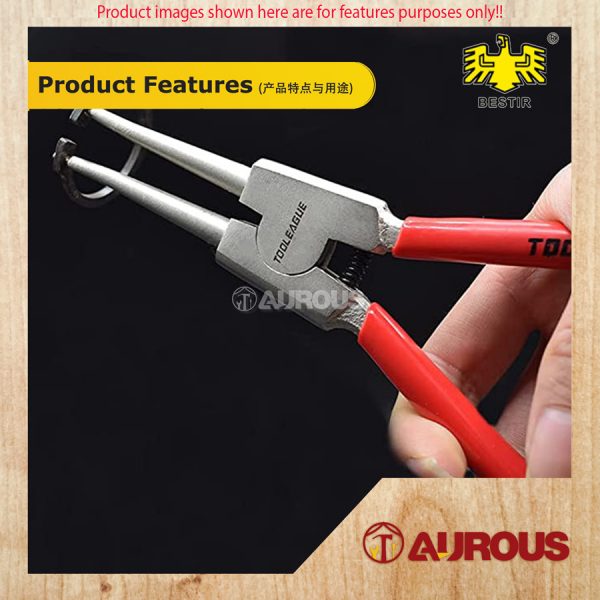 BESTIR HS STRAIGHT EXTERNAL CIRCLIP RETAINER PLIERS 7''/TANG KAD LUAR (12113) - Image 6