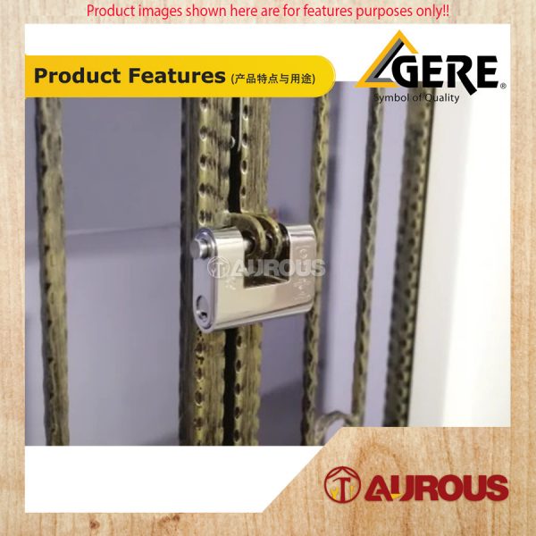 GERE GRANIT HEAVY DUTY AMOURED BRASS PADLOCK CL91 (60MM/70MM) - Image 6