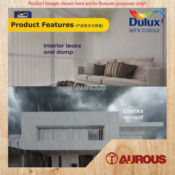 DULUX AQUATECH MAX WATERPROOFING PAINT 20KG (WHITE/GREY) - Image 4