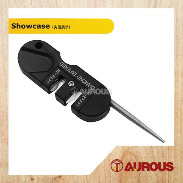 PORTABLE 3 IN 1 MULTIFUNCTION MINI POCKET KEYCHAIN SHARPENER FOLDABLE KNIFE SHARPENING TOOL - Image 3