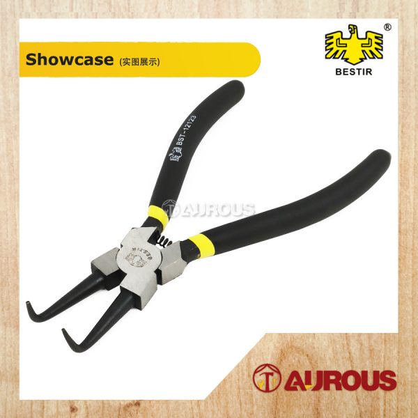 BESTIR HB RETAINER PLIER BENT TIP INTERNAL CIRCLIP PLIERS 7''/TANG KAD SIKU (12123) - Image 3