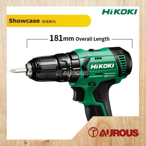 HIKOKI BATTERY CORDLESS IMPACT DRILL MACHINE 12V 38NM (DV12DA) - Image 3