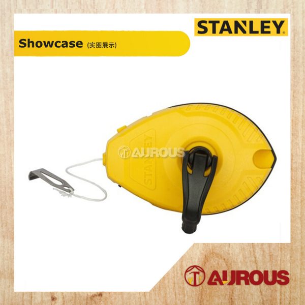 STANLEY POWERWINDER WITH BLUE CHALK & LINE LEVEL POWDER WINDER 30M/100FT (47-443) - Image 3