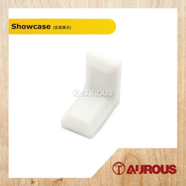 1 PIECE - PVC ANGLE BRACKET WITH IRON INLET FRAME FURNITURE WARDROBE CABINET PLASTIC L CORNER BRACKET - Image 4