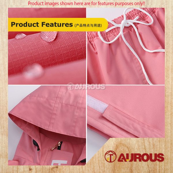 WATERPROOF RAINFREEM DOUBLE LAYER HOODIE WITH TROUSER RAINCOAT SET (SIZE : M,L,XL,XXL,XXXL) - Image 10