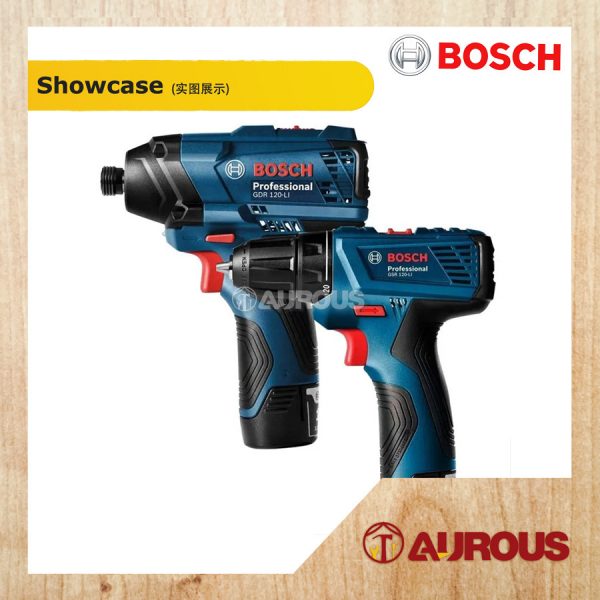 BOSCH GSR 120 LI DRILL/DRIVER + GDR 120 LI IMPACT DRIVER COMBO SET - Image 3