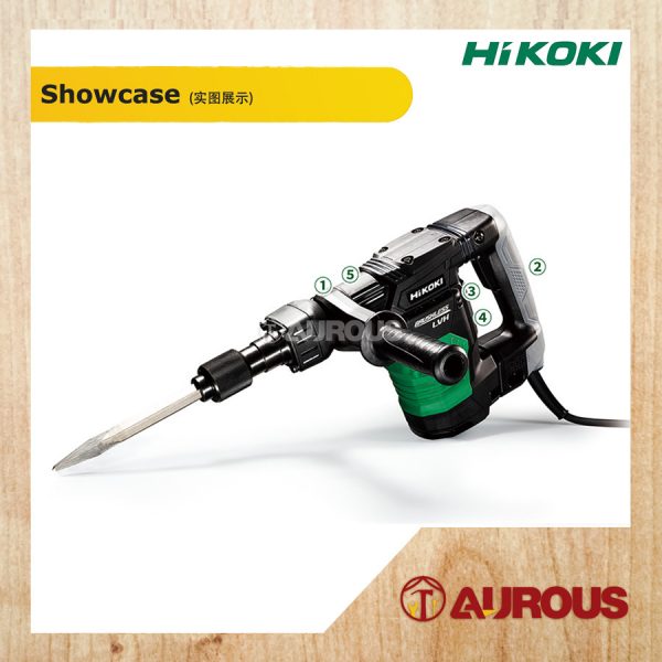 HIKOKI AC BRUSHLESS DEMOLITION HAMMER 10 J 1050W (H41SE) - Image 3