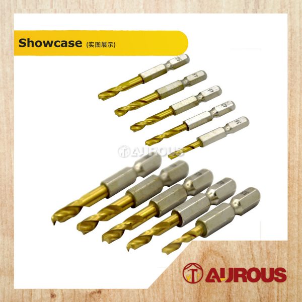 ROYBIT HEX SHANK 6MM Q POINT HSS METAL DRILL 10PCS BIT SET 2MM-5MM (BLUE) - Image 3
