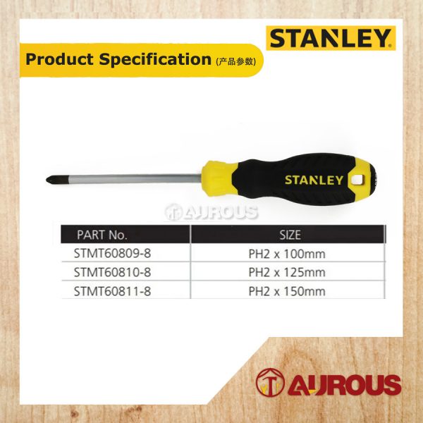 STANLEY 2PT CUSHION GRIP SCREWDRIVER PHILLIPS (STMT60809-8/STMT60810-8/STMT60811-8) - Image 8