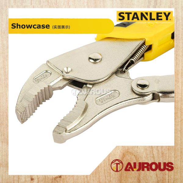 STANLEY CURVED JAW LOCKING PLIER WITH BI-MATERIAL HANDLE (10'' 254MM) 84-369-1 - Image 5
