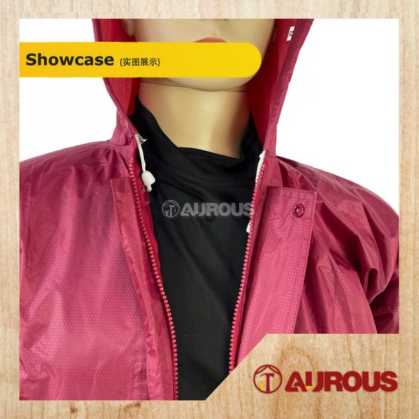 WATERPROOF RAINFREEM SINGLE LAYER HOODIE WITH TROUSER RAINCOAT SET (SIZE : M,L,XL,XXL,XXXL) - Image 5