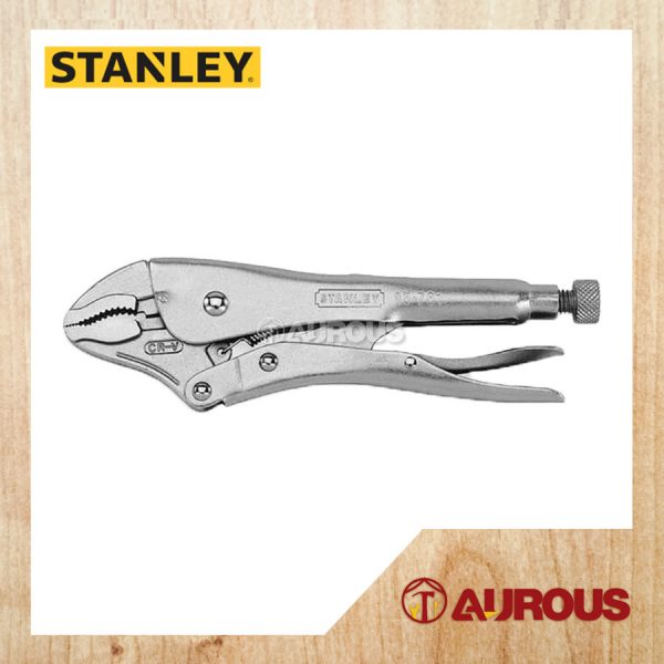 STANLEY CURVED JAW LOCKING PLIER C/W BI-MATERIAL HANDLE (5'' 84-367 , 7'' 84-368)