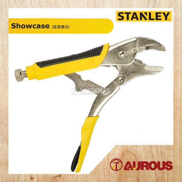 STANLEY CURVED JAW LOCKING PLIER WITH BI-MATERIAL HANDLE (10'' 254MM) 84-369-1 - Image 3