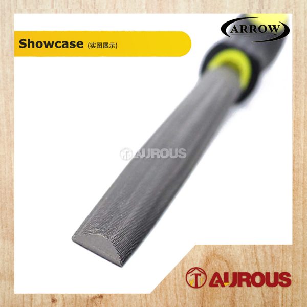 ARROW EXTRA-HARDENED STEEL FILE HALF ROUND FILE WITH HANDLE (AHR6 6'' / AHR8 8'' / AHR10 10'') - Image 3