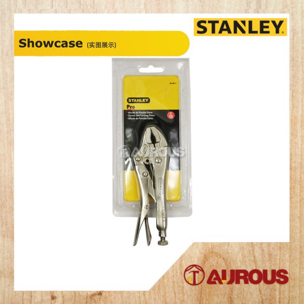 STANLEY CURVED JAW LOCKING PLIER C/W BI-MATERIAL HANDLE (5'' 84-367 , 7'' 84-368) - Image 2