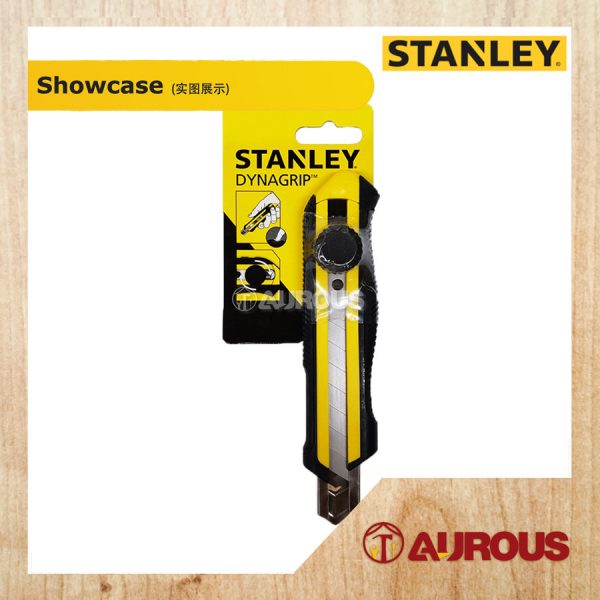STANLEY QUICK POINT DYNA GRIP SNAP OFF BLADE KNIFE 18MM (10-418) - Image 3