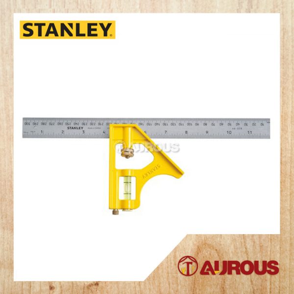 STANLEY COMBINATION SQUARE 12'' 46-028 (CAST ZINC HANDLE)