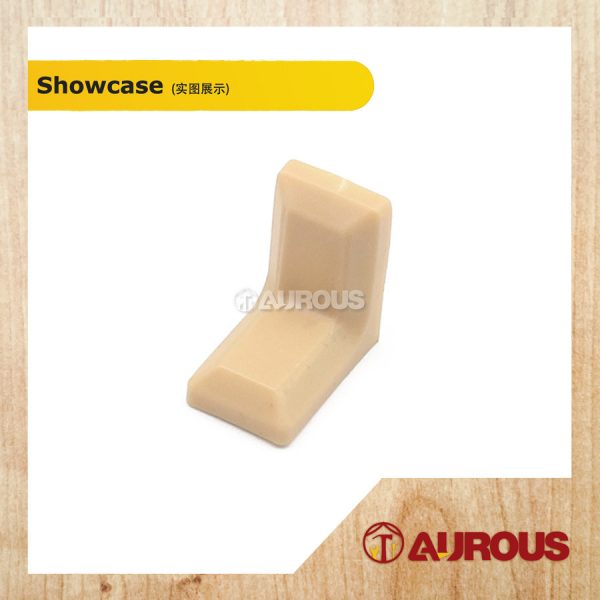 1 PIECE - PVC ANGLE BRACKET WITH IRON INLET FRAME FURNITURE WARDROBE CABINET PLASTIC L CORNER BRACKET - Image 5