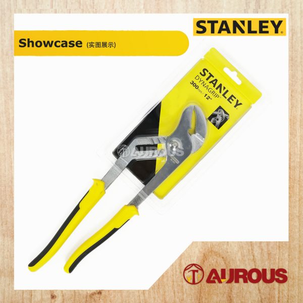STANLEY GROOVE JOINT PLIER C/W BI-MATERIAL HANDLE (10" 84-024 / 12"/84-021) - Image 3