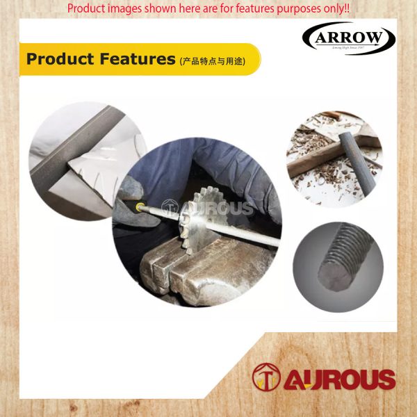ARROW EXTRA-HARDENED STEEL FILE ROUND FILE WITH HANDLE (ARF6 6'' / ARF8 8'' / ARF10 10'') - Image 8