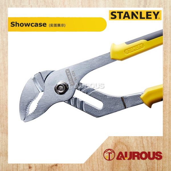 STANLEY GROOVE JOINT PLIER C/W BI-MATERIAL HANDLE (10" 84-024 / 12"/84-021) - Image 4