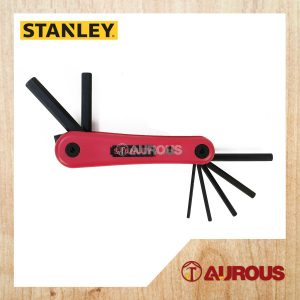 STANLEY HEX KEY SET 7 PCS MET FOLD (2.5, 3, 4, 5, 6, 8, 10MM) 69-262