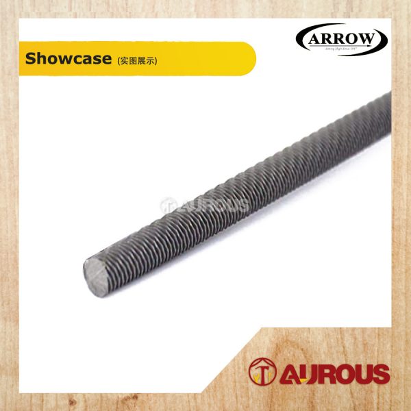 ARROW EXTRA-HARDENED STEEL FILE ROUND FILE WITH HANDLE (ARF6 6'' / ARF8 8'' / ARF10 10'') - Image 3
