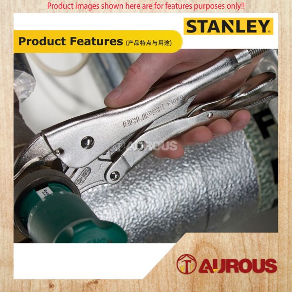 STANLEY CURVED JAW LOCKING PLIER C/W BI-MATERIAL HANDLE (5'' 84-367 , 7'' 84-368) - Image 7