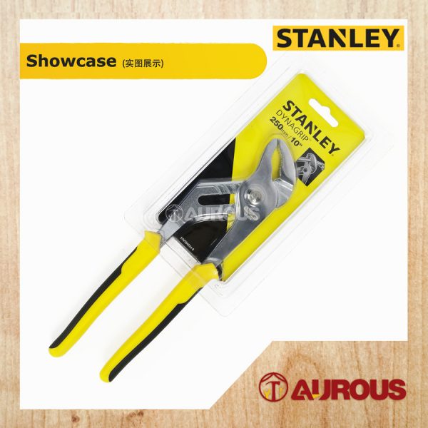 STANLEY GROOVE JOINT PLIER C/W BI-MATERIAL HANDLE (10" 84-024 / 12"/84-021) - Image 2