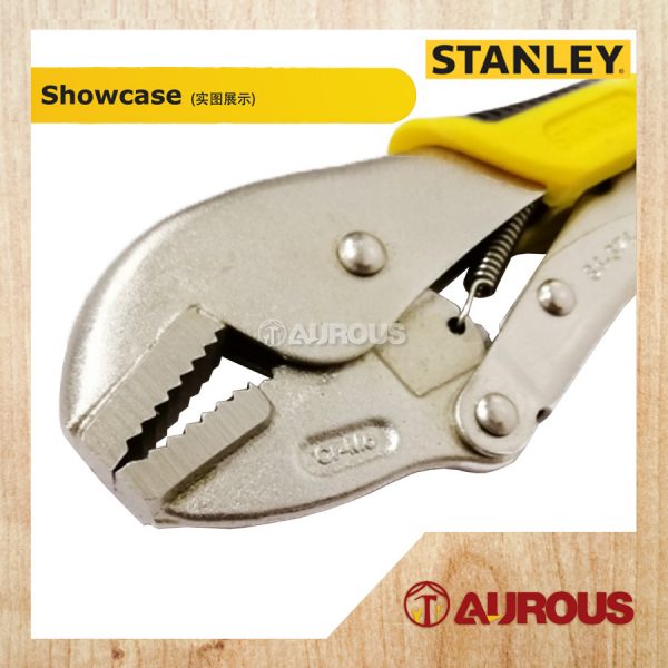 STANLEY STRAIGHT JAW LOCKING PLIER WITH BI-MATERIAL HANDLE (10'' 254MM) 84-371-1 - Image 4