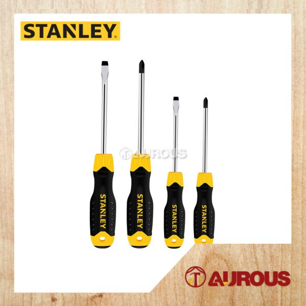 STANLEY CUSHION GRIP 4 PCS SCREWDRIVER SET (66-671)