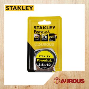 STANLEY POWER LOCK MEASURING TAPE (3.5M/12'') 33-215