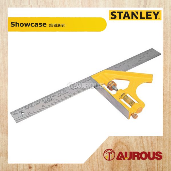 STANLEY COMBINATION SQUARE 12'' 46-028 (CAST ZINC HANDLE) - Image 3