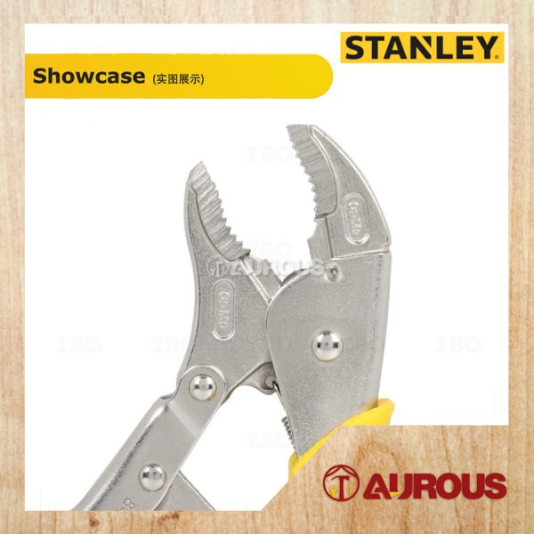 STANLEY CURVED JAW LOCKING PLIER WITH BI-MATERIAL HANDLE (10'' 254MM) 84-369-1 - Image 4