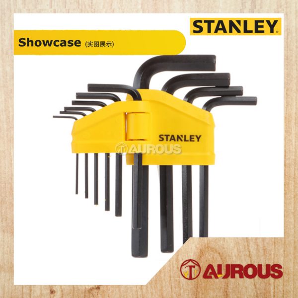 STANLEY 10 PCS HEX KEY SET ALLEN KEY SET 1.5MM-10.0MM (69-253) - Image 2