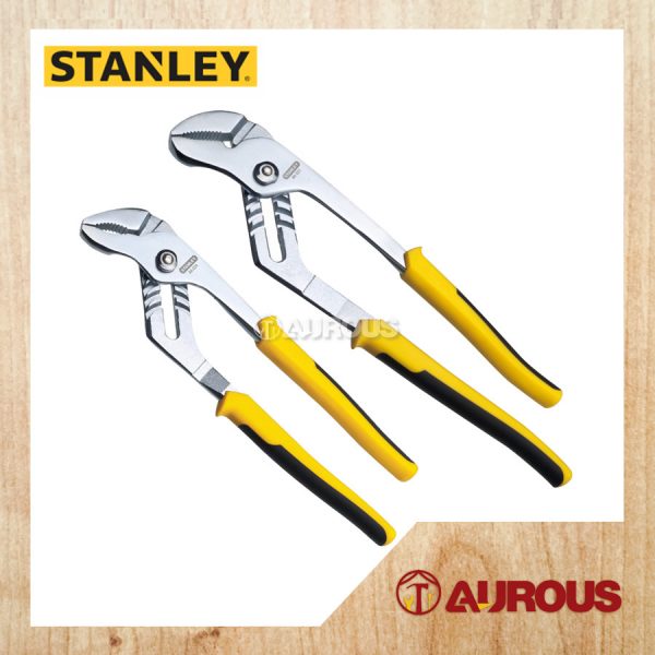 STANLEY GROOVE JOINT PLIER C/W BI-MATERIAL HANDLE (10" 84-024 / 12"/84-021)