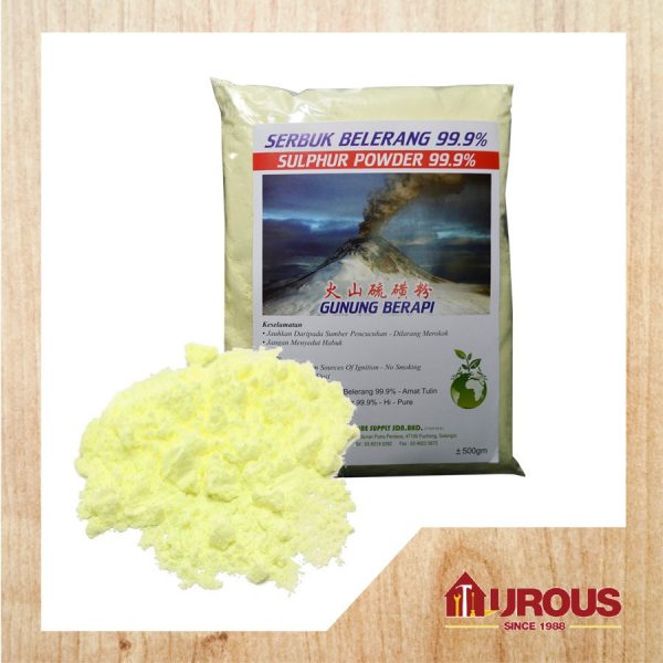 SULPHUR POWDER (SERBUK BELERANG) 99.9% 500G